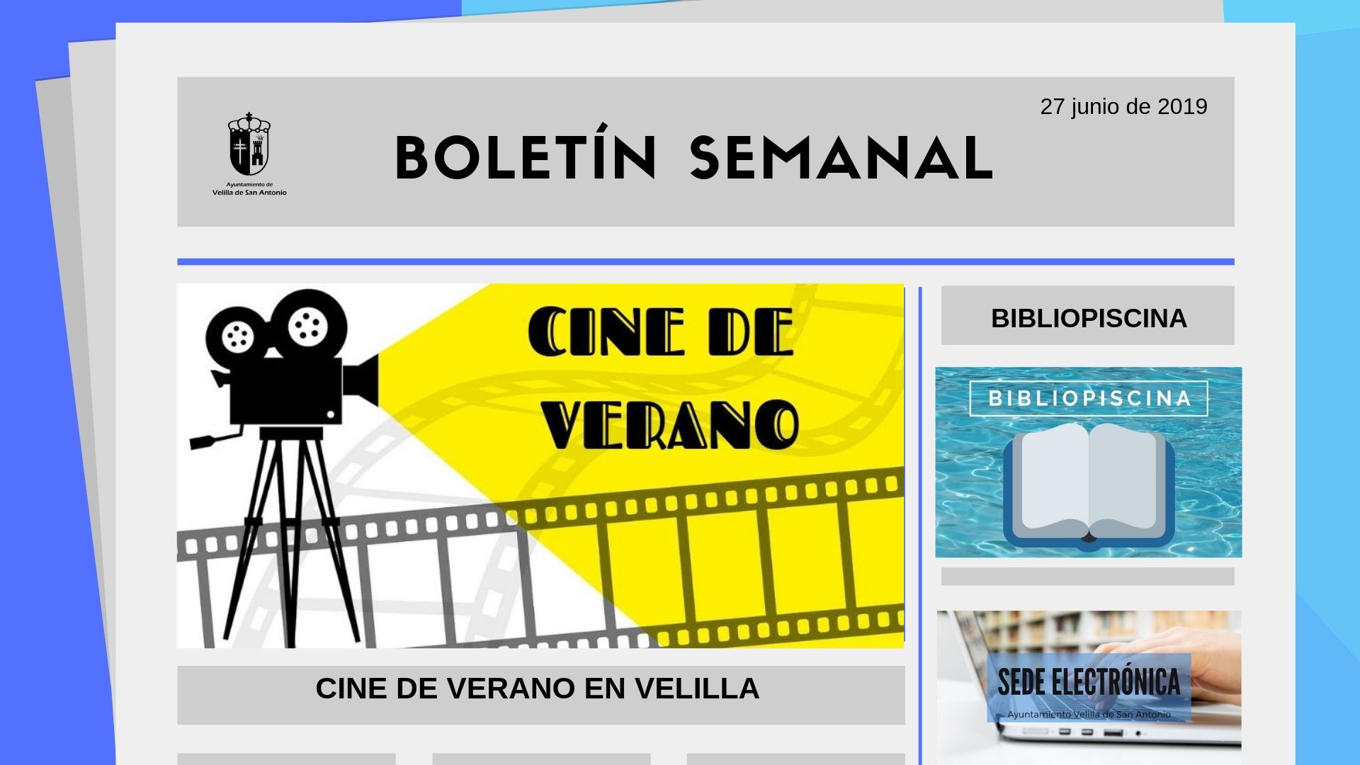 Boletín Semanal 22/2019