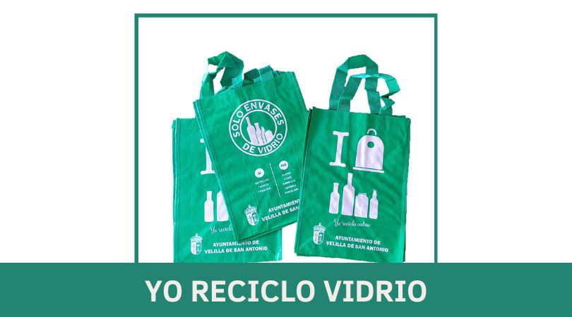 Reparto de bolsas para facilitar el reciclaje del vidrio