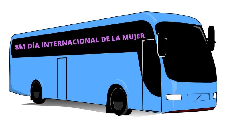 Autobús gratuito para la Manifestación del 8M, Día Internacional de la Mujer