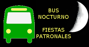 Autobuses nocturnos durante las Fiestas