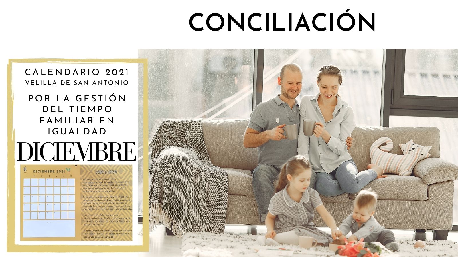 12 meses por la igualdad. Diciembre. Conciliacion