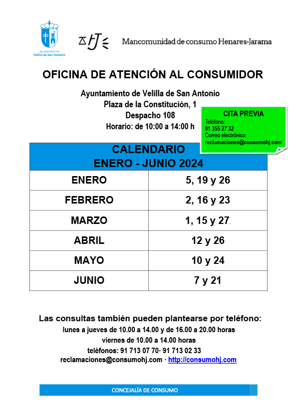 calendario consumo 1 semestre 2024