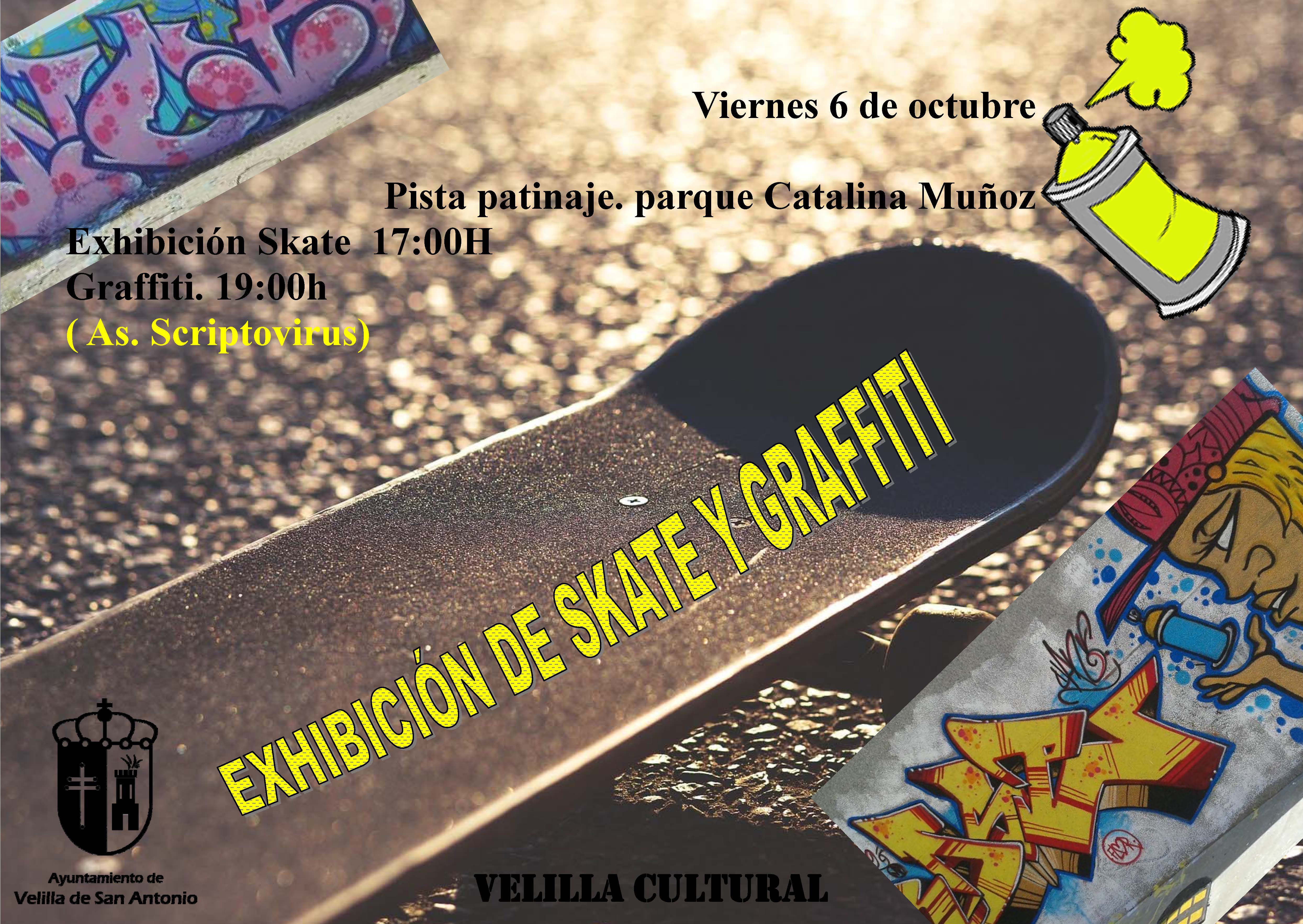 Exhibición de skate y graffiti