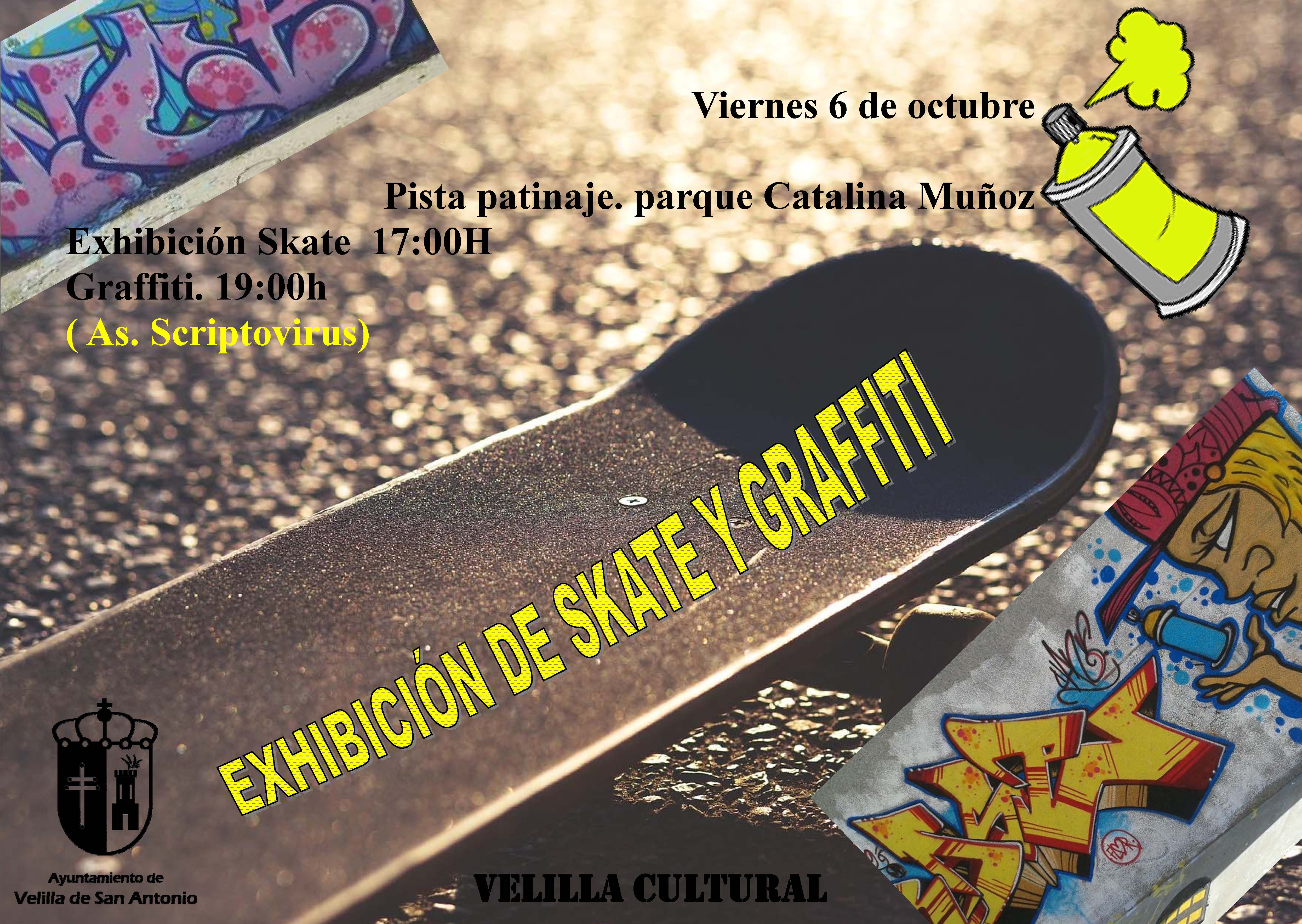Exhibición de skate y graffiti Exhibición de skate y graffiti