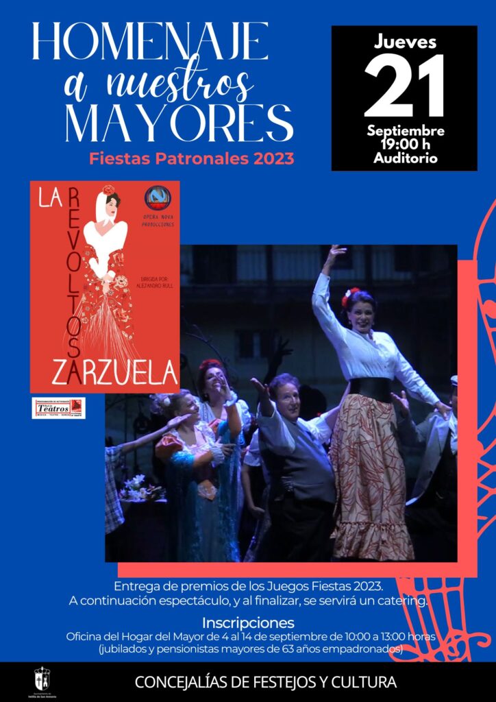 cartel homenaje mayores fiestas 2023