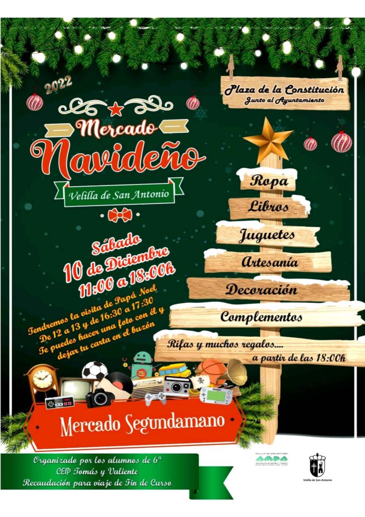 cartel mercadillo tomas y valiente