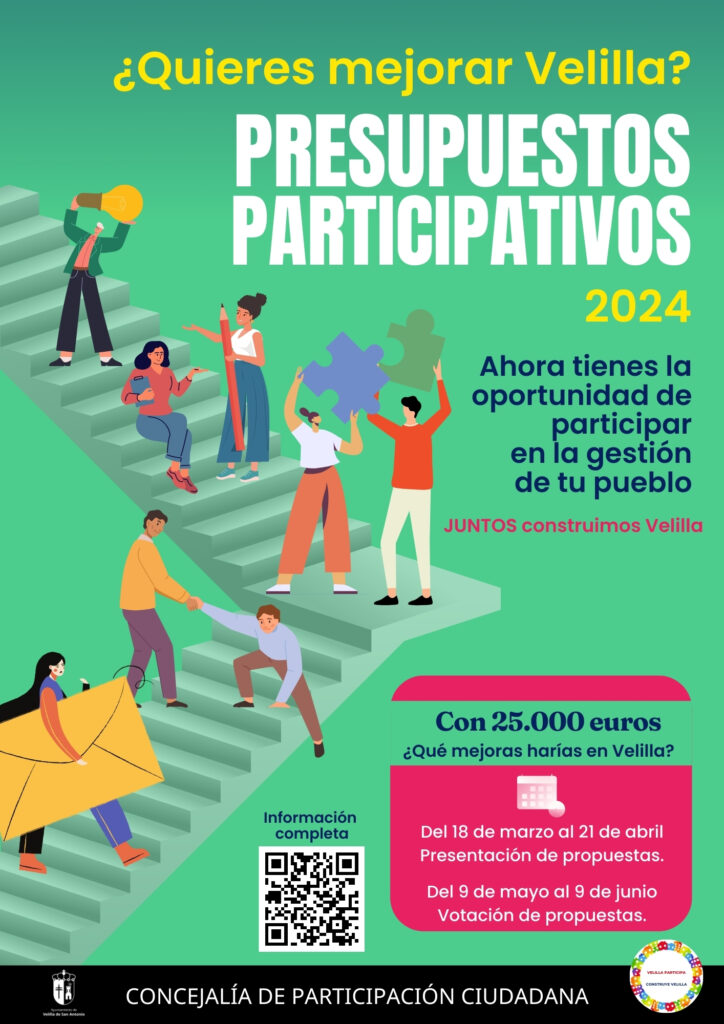 cartel presupuestos participativos 2024