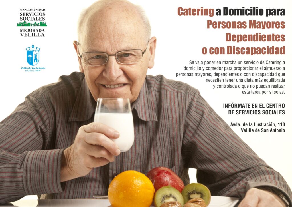 cartel servicio de comedor