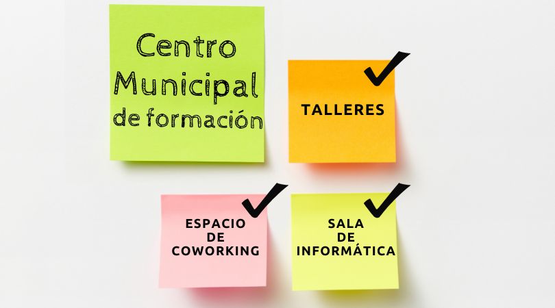 Talleres gratuitos, espacio de coworking y sala de informática de acceso libre en el Centro de Formación Municipal