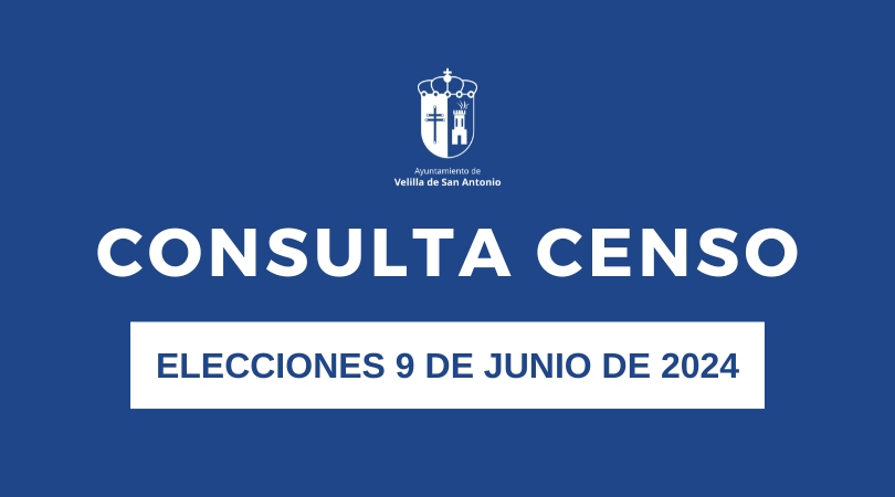 Consulta de censo electoral para las elecciones del 9 de junio