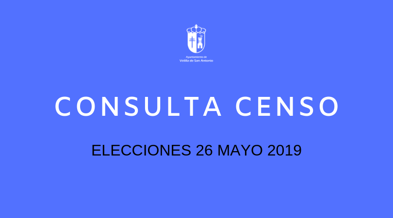 Consulta censo elecciones 26 de mayo