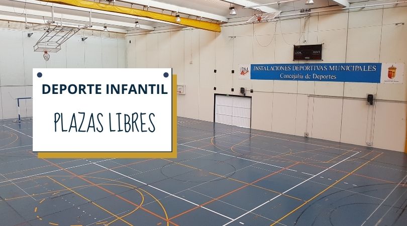 Plazas libres en las actividades de deporte infantil