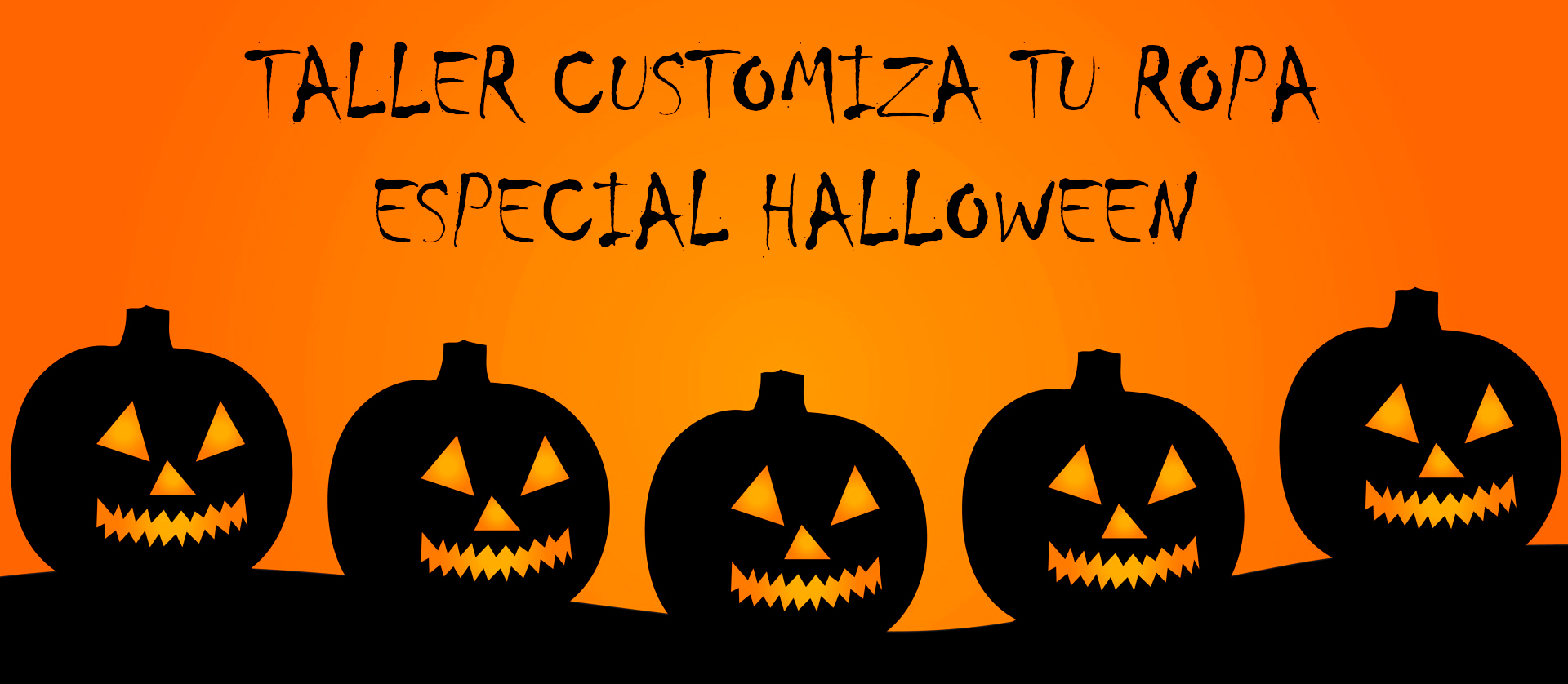 Taller "Customiza tu ropa", especial Halloween