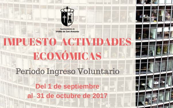 Impuesto de Actividades Económicas ejercicio 2017