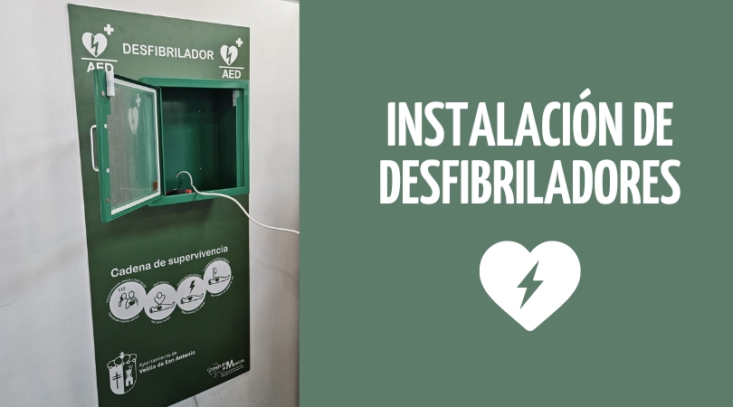 El Ayuntamiento ha comenzado con la instalación de desfibriladores en los edificios municipales
