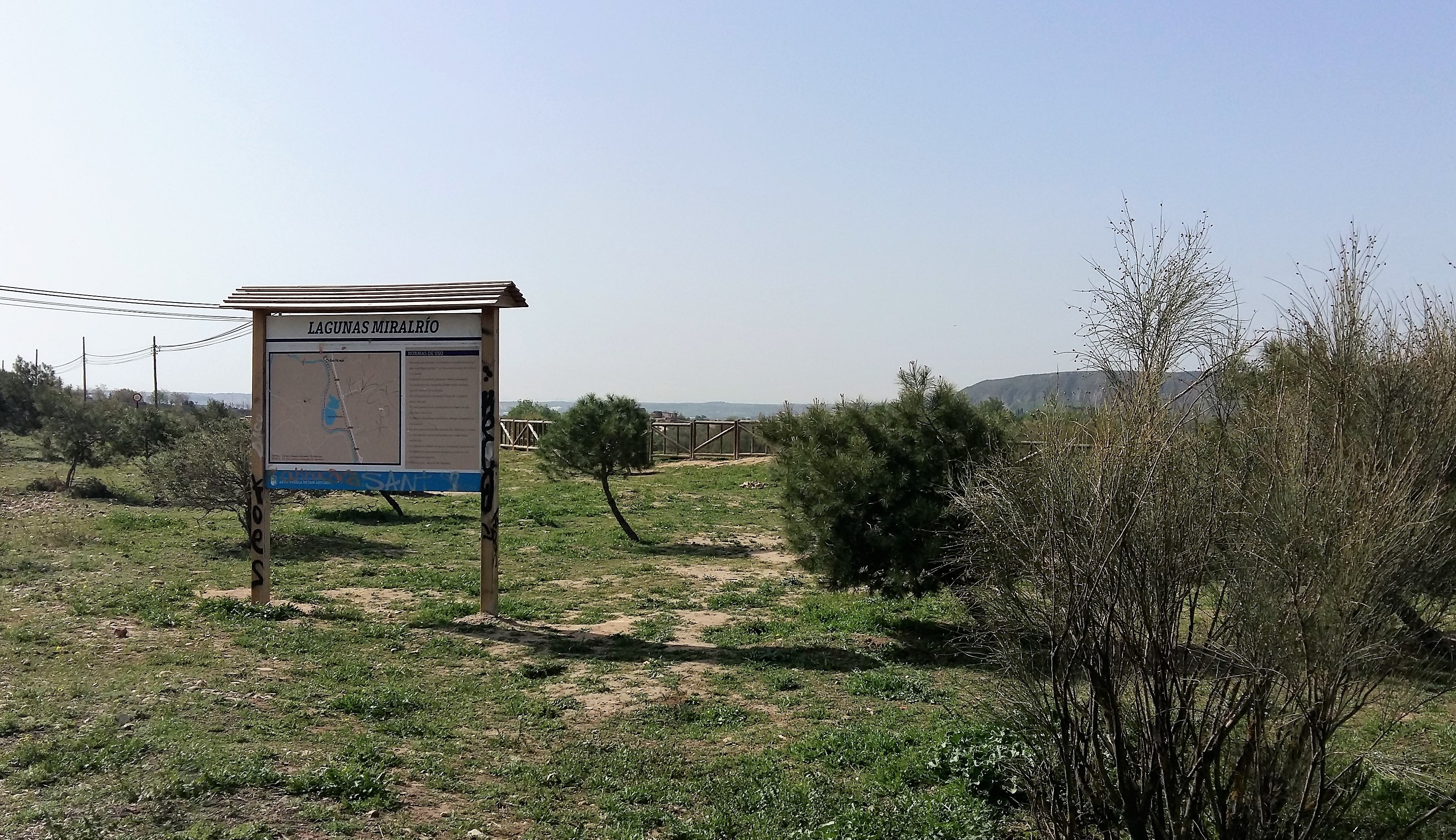 La laguna Miralrío fue uno de los escenarios elegidos para la segunda edición de "1m2 por la naturaleza"