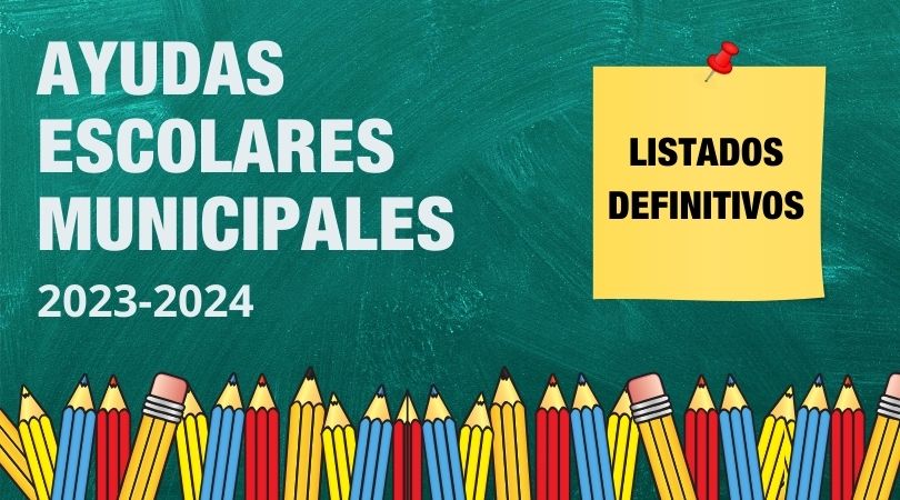 Listados definitivos Ayudas Escolares Municipales curso 2023-2024