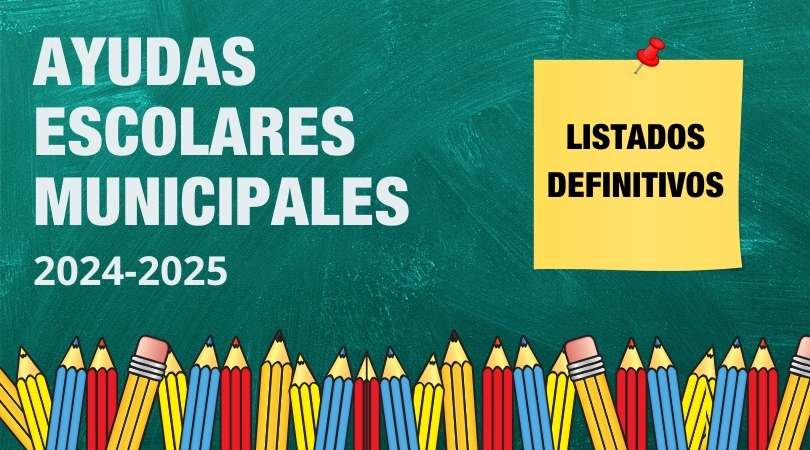 Listados definitivos Ayudas Escolares Municipales curso 2024-2025