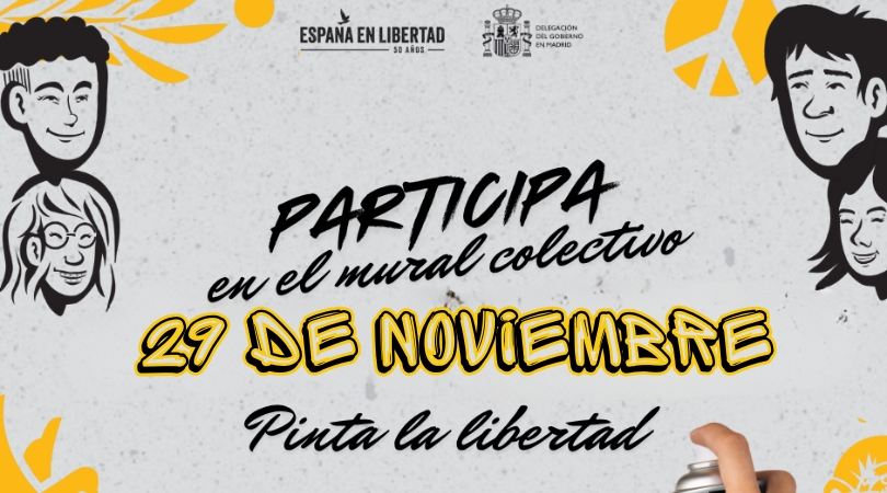 Mural conmemorativo “España en libertad, 50 años”