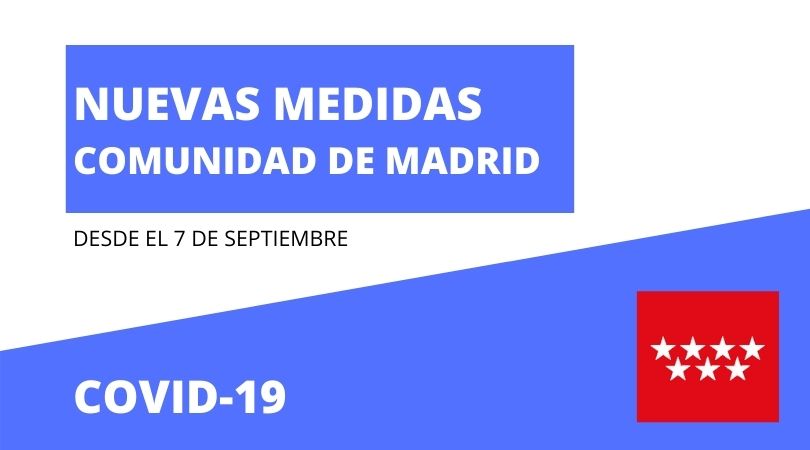 Nuevas medidas en Madrid a partir del 7 de septiembre