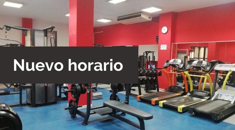 Nuevo horario de la sala de musculación