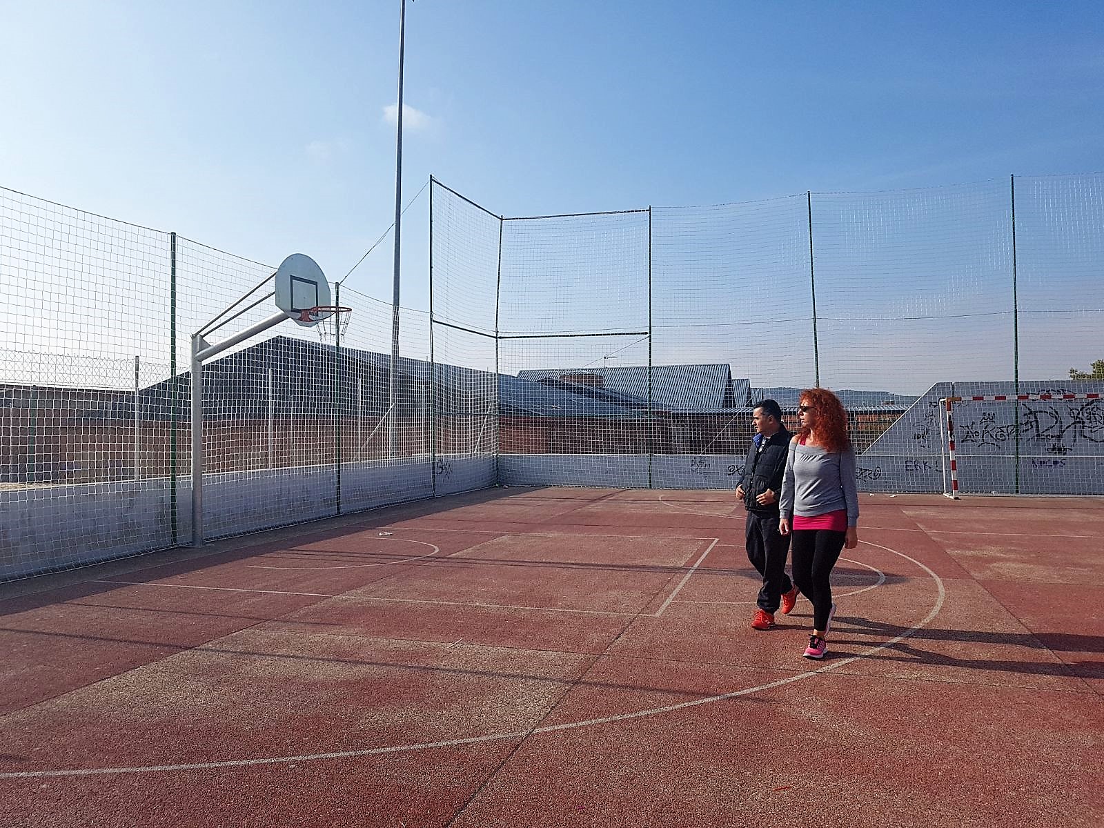 A punto de concluir las obras de las pistas polivalentes del Parque del Agua