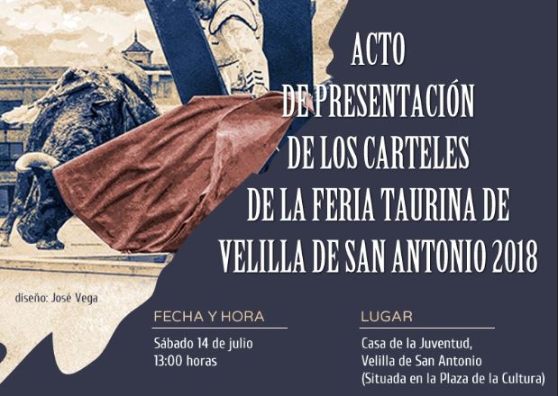 Presentación de los carteles de la Feria Taurina Velilla de San Antonio 2018