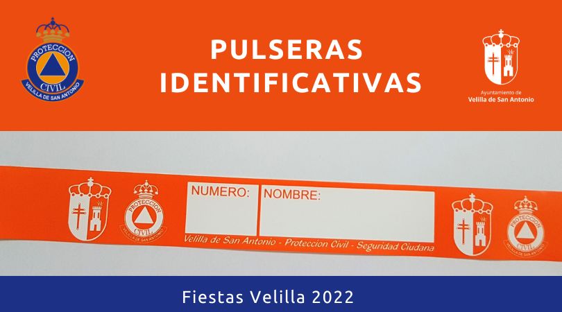 Protección Civil repartirá pulseras identificativas para los menores durante las Fiestas Patronales