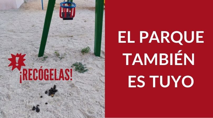 Recógelas, el parque también es tuyo