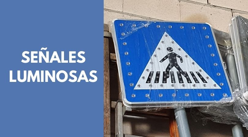 Nuevas señales luminosas en los pasos de peatones