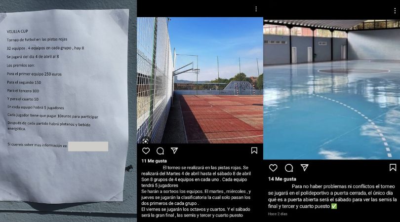 Información importante posible fraude torneo de fútbol VELILLA CUP