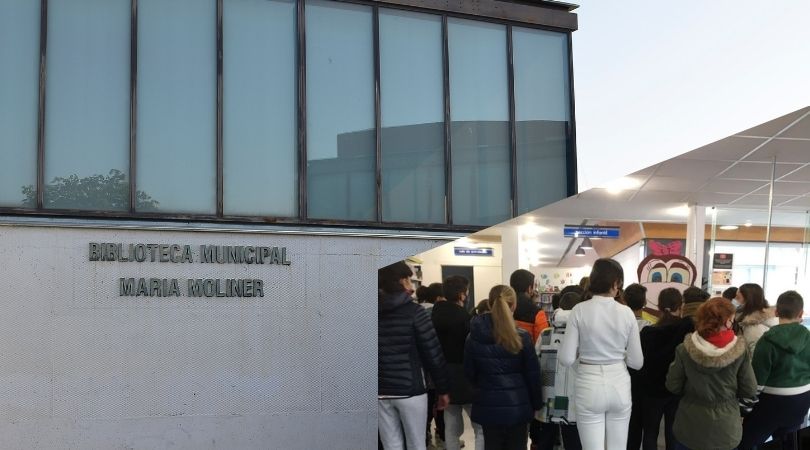 Visita del alumnado de 6º del CEIP Valdemera a la biblioteca municipal